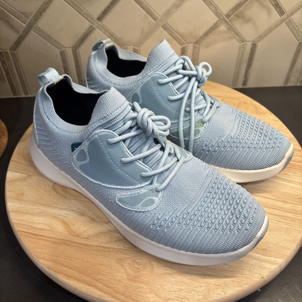 Vessi Everyday 2.0 Mens Size 9 M9 Lace Up Shoes Sneakers Sky Blue Dyna-Tex